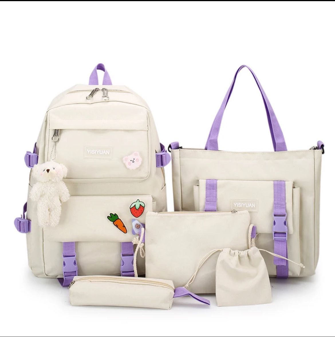 SET DE BOLSOS Y MALETAS PARA NIÑAS 5 EN 1