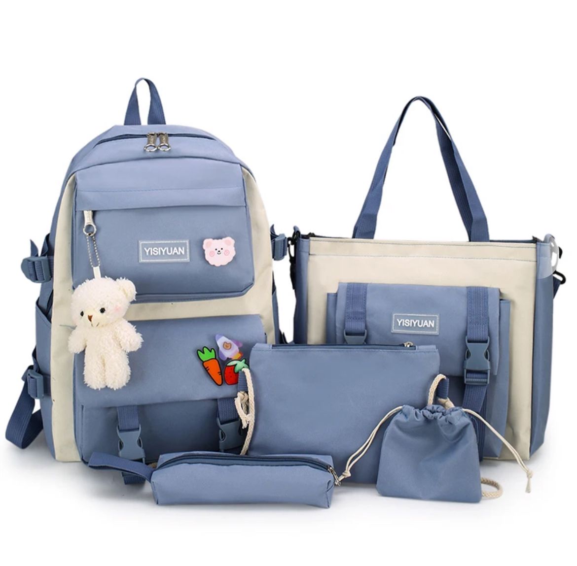 SET DE BOLSOS Y MALETAS PARA NIÑAS 5 EN 1